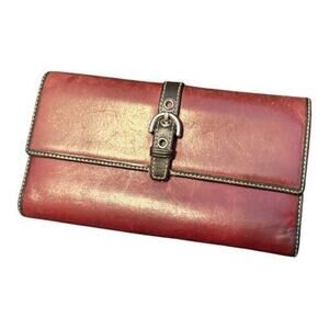 Coach wallet, cognac vintage